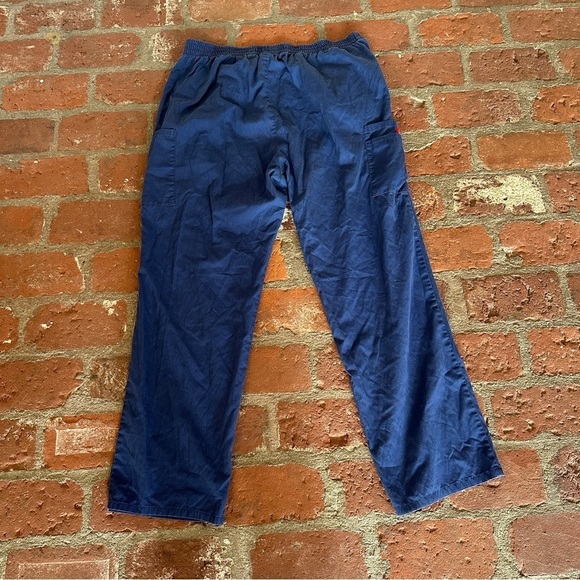 Dickies EDS Signature Women Scrubs Blue Pant Natural Rise Pull-On Size XL - Picture 14 of 16